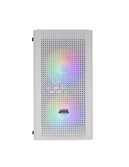 Mars Gaming MC300W Blanco, Caja PC Micro ATX, Cristal Templado, Frontal MESH, 3xVentilador FRGB