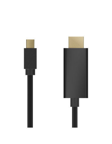 AISENS A125-0458 adaptador de cable de vídeo 3 m Mini DisplayPort HDMI Negro