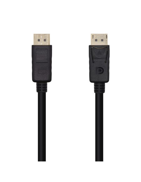 AISENS Cable DisplayPort V1.2 4K@60Hz, DP M-DP M, Negro, 1.0m
