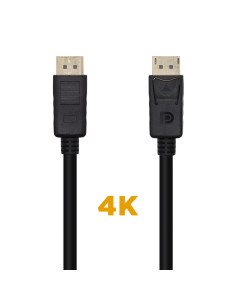 AISENS Cable DisplayPort V1.2 4K@60Hz, DP M-DP M, Negro, 1.0m 2