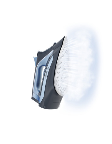 Rowenta DW4308 Plancha a vapor Suela Microsteam 300 Láser 2500 W Azul, Blanco