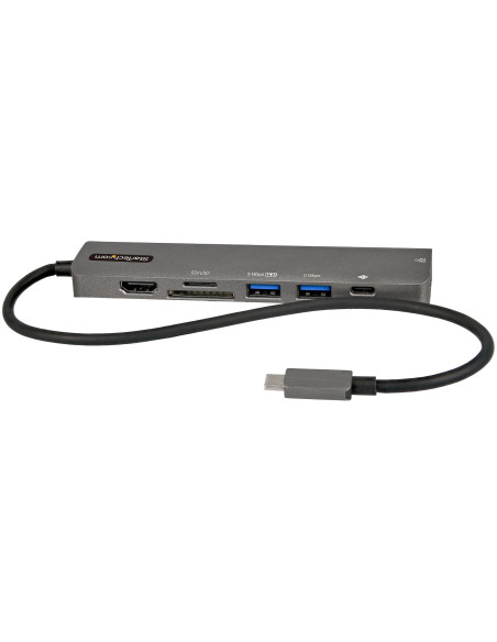 StarTech.com Adaptador Multipuertos USB C - Docking Station USB Tipo C a HDMI 2.0 4K 60Hz - Entrega de Alimentación 100W