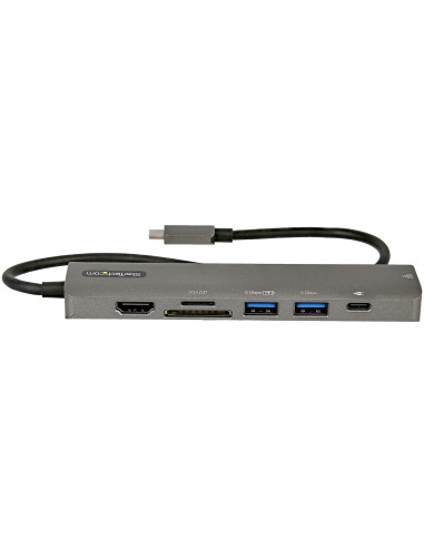 StarTech.com Adaptador Multipuertos USB C - Docking Station USB Tipo C a HDMI 2.0 4K 60Hz - Entrega de Alimentación 100W