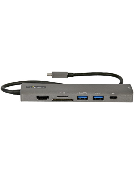StarTech.com Adaptador Multipuertos USB C - Docking Station USB Tipo C a HDMI 2.0 4K 60Hz - Entrega de Alimentación 100W