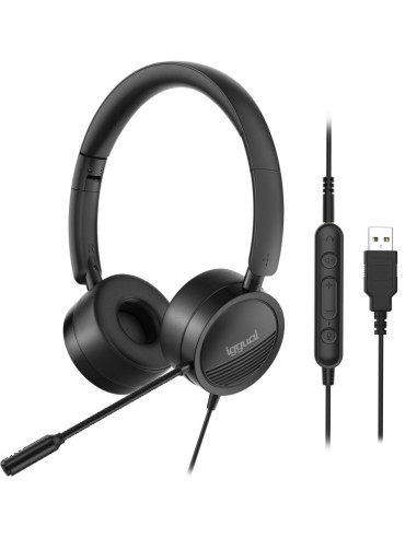 iggual Auriculares con micro Dual Tech USB 3.5 mm