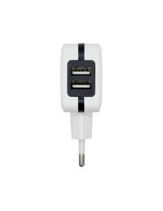 AISENS Cargador USB 17W 5V 3.4A, 2xUSB Con Control AI, Blanco 2