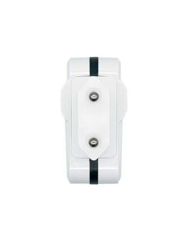 AISENS Cargador USB 17W 5V 3.4A, 2xUSB Con Control AI, Blanco