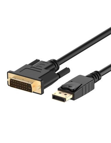 Ewent EC1442 adaptador de cable de vídeo 3 m DisplayPort DVI-D Negro