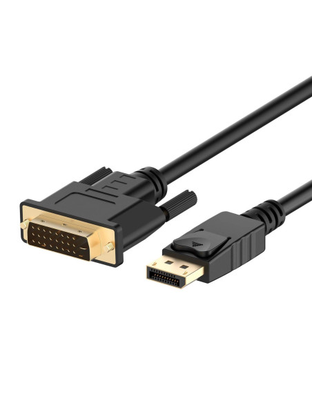 Ewent EC1442 adaptador de cable de vídeo 3 m DisplayPort DVI-D Negro