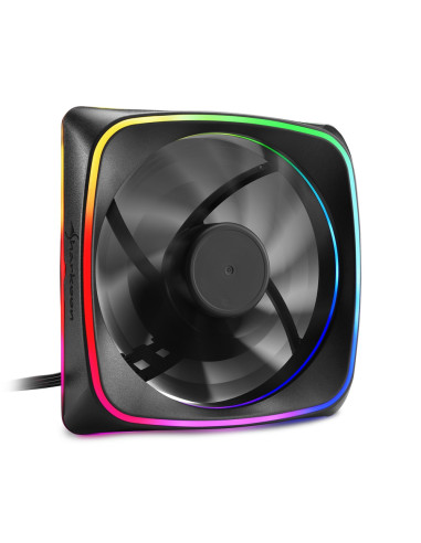 Sharkoon RGB SHARK Lights Carcasa del ordenador Ventilador 12 cm Negro