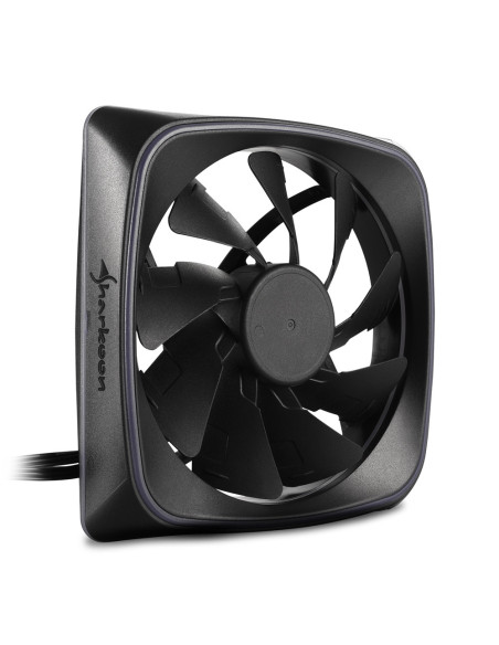 Sharkoon RGB SHARK Lights Carcasa del ordenador Ventilador 12 cm Negro