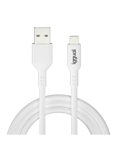 iggual IGG316931 cable USB USB 2.0 1 m USB A Micro-USB A Blanco