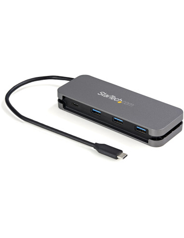 StarTech.com Hub USB C de 4 Puertos - 3 USB-A 1 USB-C - Ladrón USB 3.0 Tipo C (USB 3.2 Gen 1) - Alimentado por el Bus - Hub