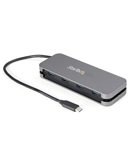 StarTech.com Hub Ladrón USB C de 4 Puertos - 4x USB-A - Concentrador USB 3.0 Tipo C de 5Gbps (USB 3.2 Gen 1) - Hub Portátil