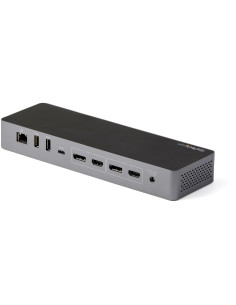 StarTech.com Docking Station Thunderbolt 3 Compatible con USB-C - para 2 Monitores 4K 60Hz DisplayPort 1.4 o 2 Monitores HDMI - 2