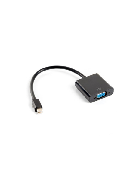 Lanberg AD-0006-BK adaptador de cable de vídeo 0,2 m VGA (D-Sub) Mini DisplayPort Negro