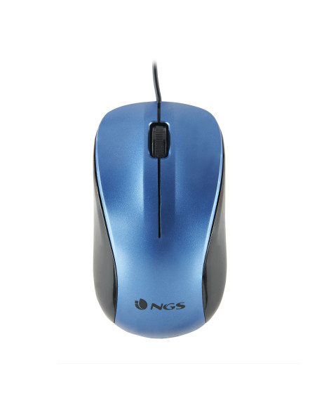 NGS CREW ratón Oficina Ambidextro USB tipo A Óptico 1200 DPI