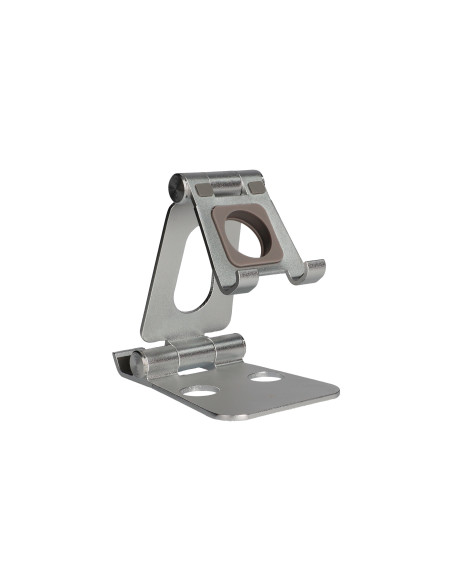 Ksix Soporte escritorio para movil, tablet y smartwatch, Rotación  360°, Material aluminio