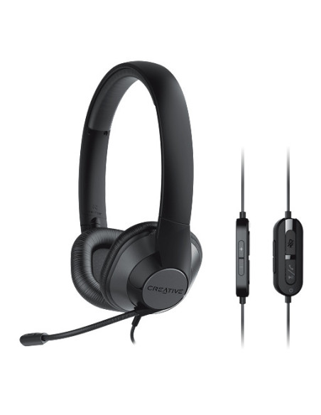 Creative Labs HS-720 V2 Auriculares Alámbrico Diadema Oficina Centro de llamadas Negro