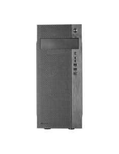 Tacens 2FERROX, Caja PC Semitorre ATX, Ventilador Lateral 12cm, Rejilla Frontal, Acero, Negro 2