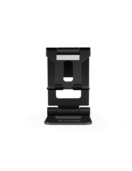 TooQ Soporte de sobremesa ajustable para teléfono   tablet hasta 10”, Negro