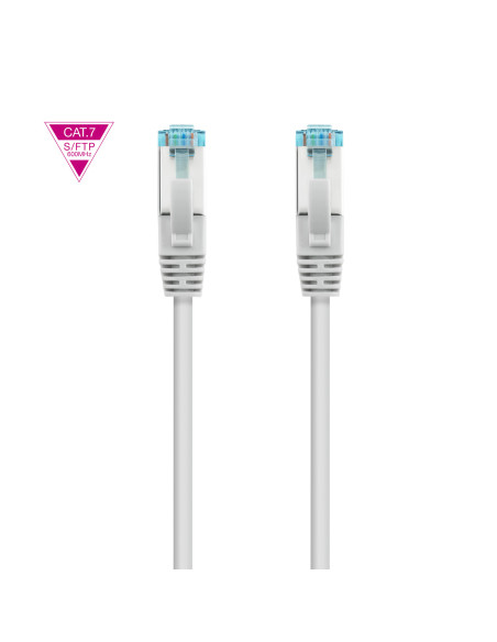 Nanocable Cable de Red Cat.7 600MHZ LSZH SFTP PIMF AWG26, Gris, 1 m