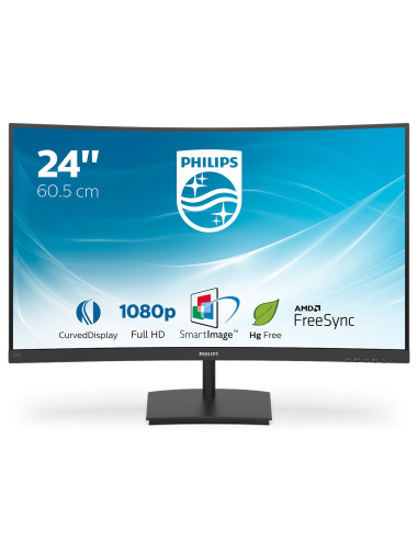 Philips E Line 241E1SC 00 pantalla para PC 59,9 cm (23.6") 1920 x 1080 Pixeles Full HD LED Negro