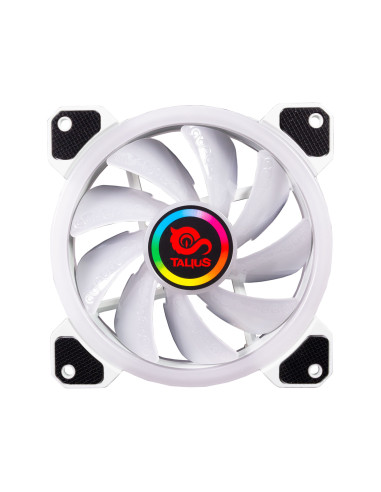 TALIUS Ventilador caja ARGB Iris 16Led 12cm Blanco para caja Cronos
