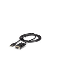 StarTech.com Cable Adaptador de 1 Puerto USB a Módem Nulo Null DB9 RS232 Serie DCE con FTDI