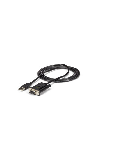 StarTech.com Cable Adaptador de 1 Puerto USB a Módem Nulo Null DB9 RS232 Serie DCE con FTDI