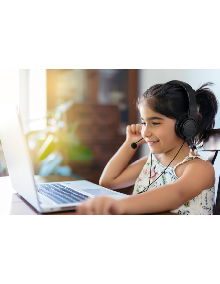 Kensington Auriculares clásicos de 3,5 mm con micrófono y control de volumen