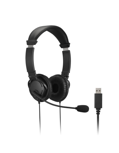 Kensington Auriculares USB-A clásicos con micrófono y control de volumen