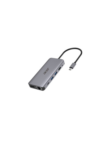 Acer 12-in-1 Type-C Dongle Alámbrico USB 3.2 Gen 1 (3.1 Gen 1) Type-C Plata