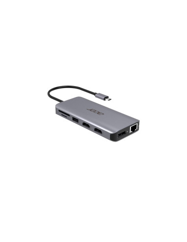 Acer 12-in-1 Type-C Dongle Alámbrico USB 3.2 Gen 1 (3.1 Gen 1) Type-C Plata
