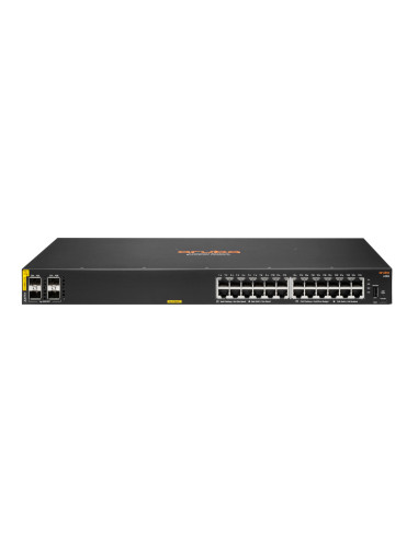 HPE Aruba Networking CX 6100 24G Class4 PoE 4SFP+ 370W Gestionado L3 Gigabit Ethernet (10 100 1000) Energía sobre Ethernet