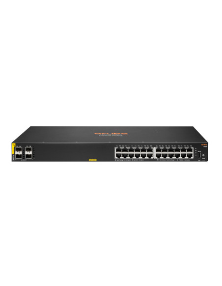 HPE Aruba Networking CX 6100 24G Class4 PoE 4SFP+ 370W Gestionado L3 Gigabit Ethernet (10 100 1000) Energía sobre Ethernet