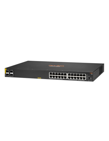 HPE Aruba Networking CX 6100 24G Class4 PoE 4SFP+ 370W Gestionado L3 Gigabit Ethernet (10 100 1000) Energía sobre Ethernet