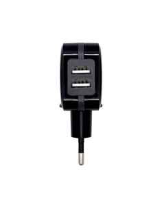AISENS Cargador USB 17W 5V 3.4A, 2xUSB Con Control AI, Negro 2