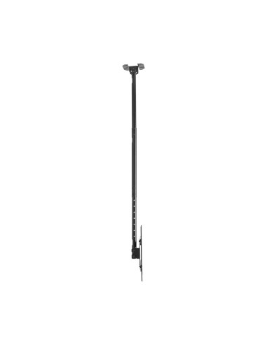 AISENS Soporte De Techo Giratorio, Inclinable, Extensible Para Monitor TV 50kg De 37-80, Negro