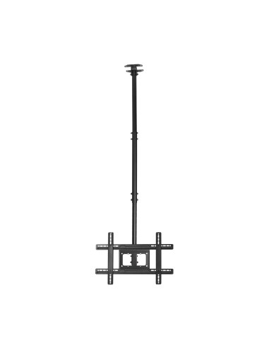 AISENS Soporte De Techo Giratorio, Inclinable, Extensible Para Monitor TV 50kg De 37-80, Negro