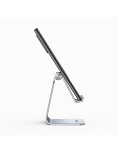 AISENS Soporte De Sobremesa Tamaño M Ajustable (1 Pivote) Para Movil   Tablet, Plata 2