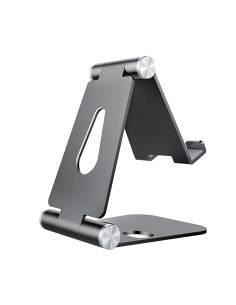 AISENS Soporte De Sobremesa Tamaño M Ajustable (2 Pivotes) Para Movil   Tablet, Gris