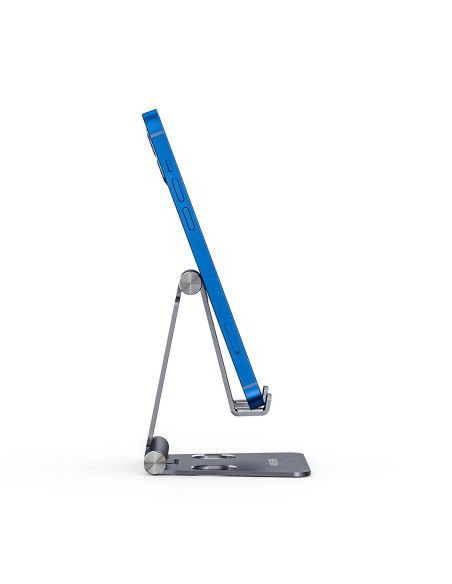 AISENS Soporte De Sobremesa Tamaño M Ajustable (2 Pivotes) Para Movil   Tablet, Gris