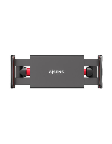 AISENS Soporte Coche Ajustable (1 Pivote) Para Reposacabezas Para Telefono   Tablet, Rojo