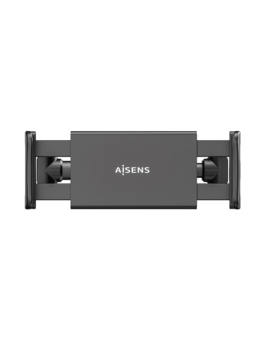 AISENS Soporte Coche Ajustable (1 Pivote) Para Reposacabezas Para Telefono   Tablet, Negro
