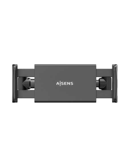 AISENS Soporte Coche Ajustable (1 Pivote) Para Reposacabezas Para Telefono   Tablet, Negro