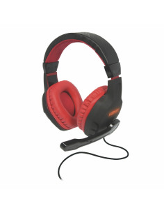 Konix Drakkar 61881187304 auricular y casco Auriculares Alámbrico Diadema Juego Negro, Rojo