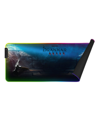 Konix Drakkar Prime Hetland XL Alfombrilla de ratón para juegos Multicolor