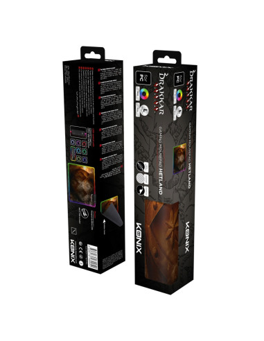 Konix Hetland Alfombrilla de ratón para juegos Multicolor