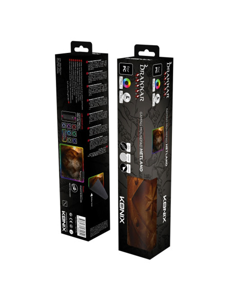 Konix Hetland Alfombrilla de ratón para juegos Multicolor